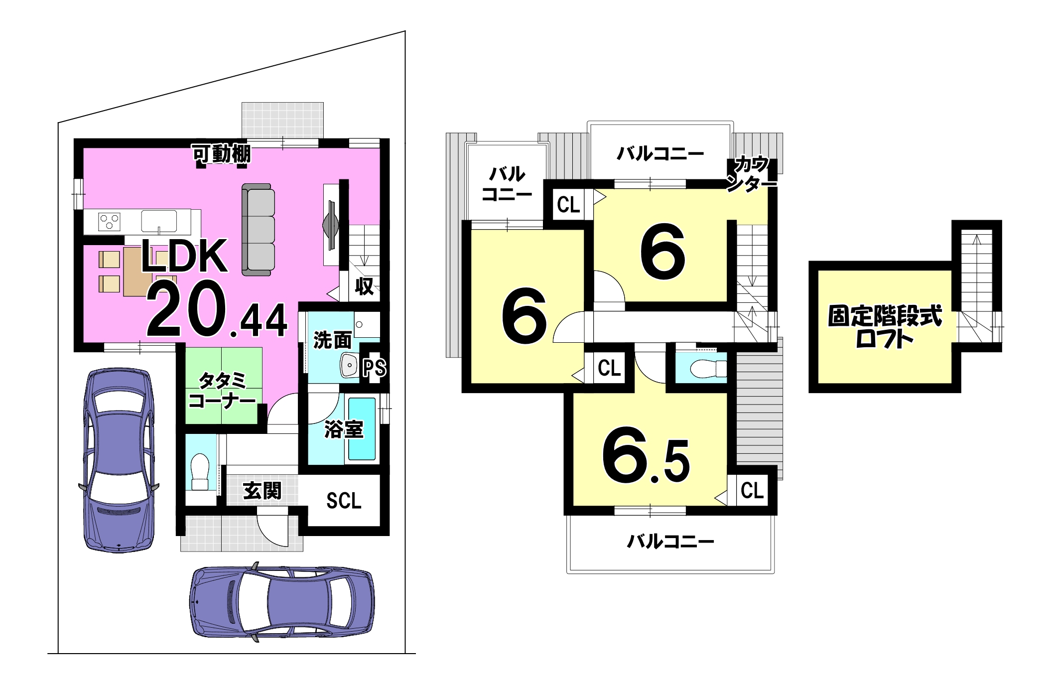 「ドリームタウン山田南山田町：5号地」コミュニティが広がる夢のまち！駐車２台可能！全居室６帖以上＆LDK20帖以上