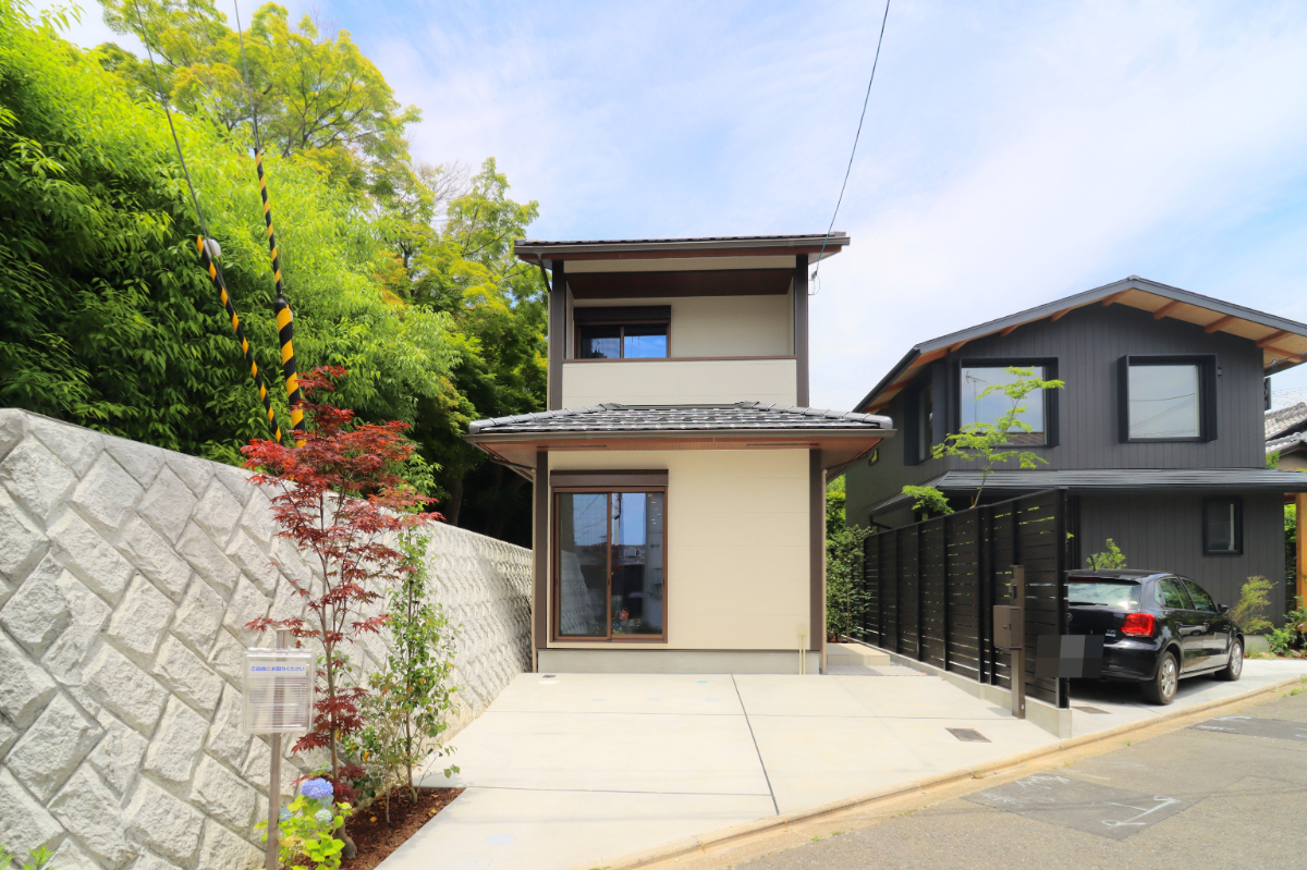 「ドリームタウン鷹峯光悦町：1号地」ぽかぽか南東向きで日当たり通風良好🌞土地広々４２坪＆間口7.7ｍ！