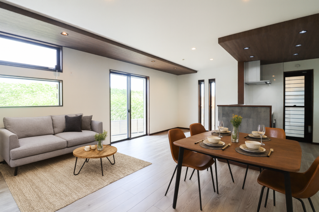 自然にお家に光が入り気持ちい朝を迎えれる