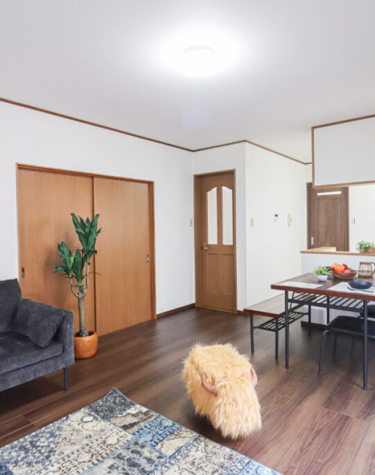 洋室９帖あり採光が入りやすいお家