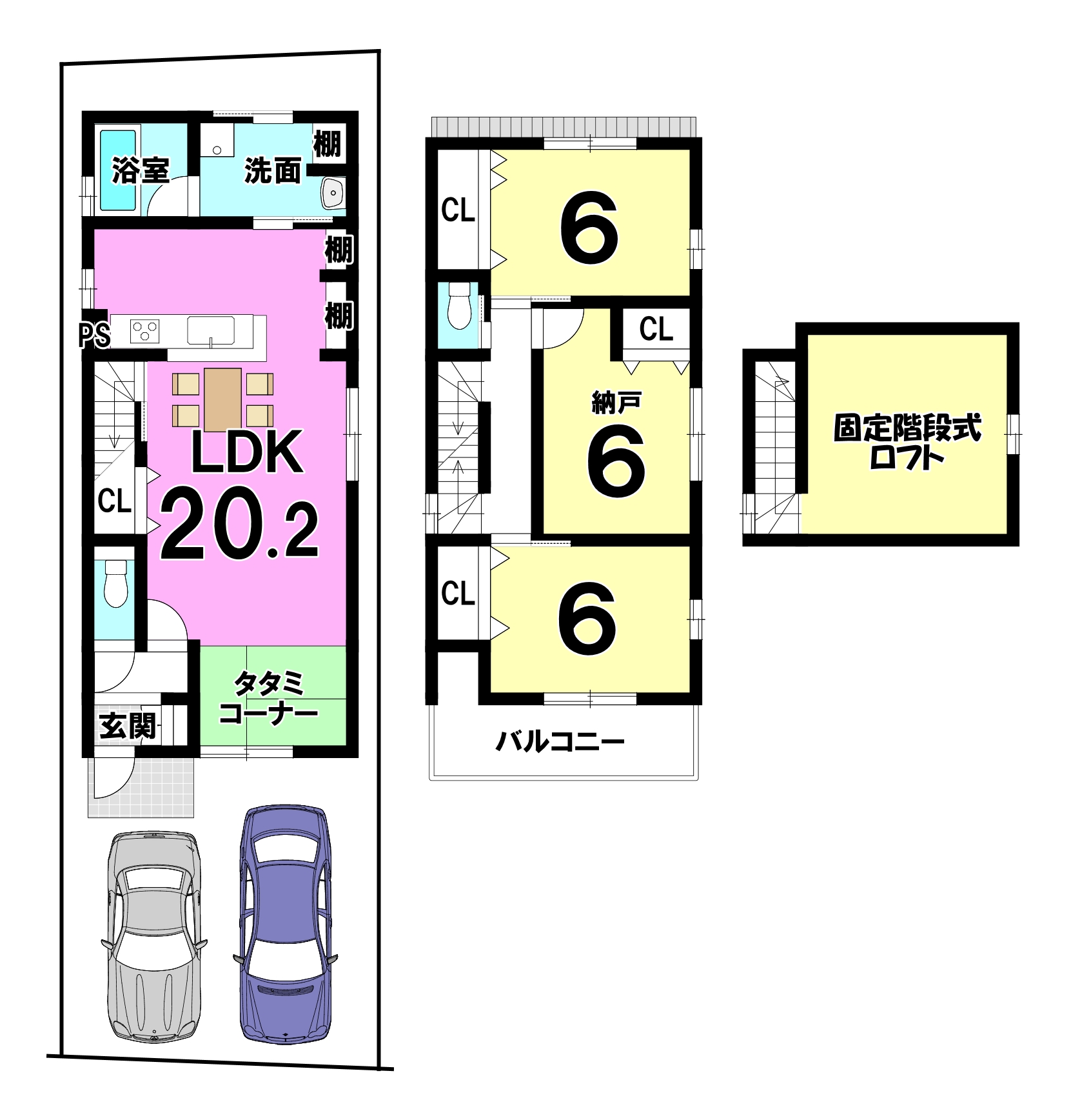 「ドリームタウン久我御旅町１号地」区画整う３区画分譲地！小学校・スーパー・コンビニなど周辺施設が徒歩圏内！